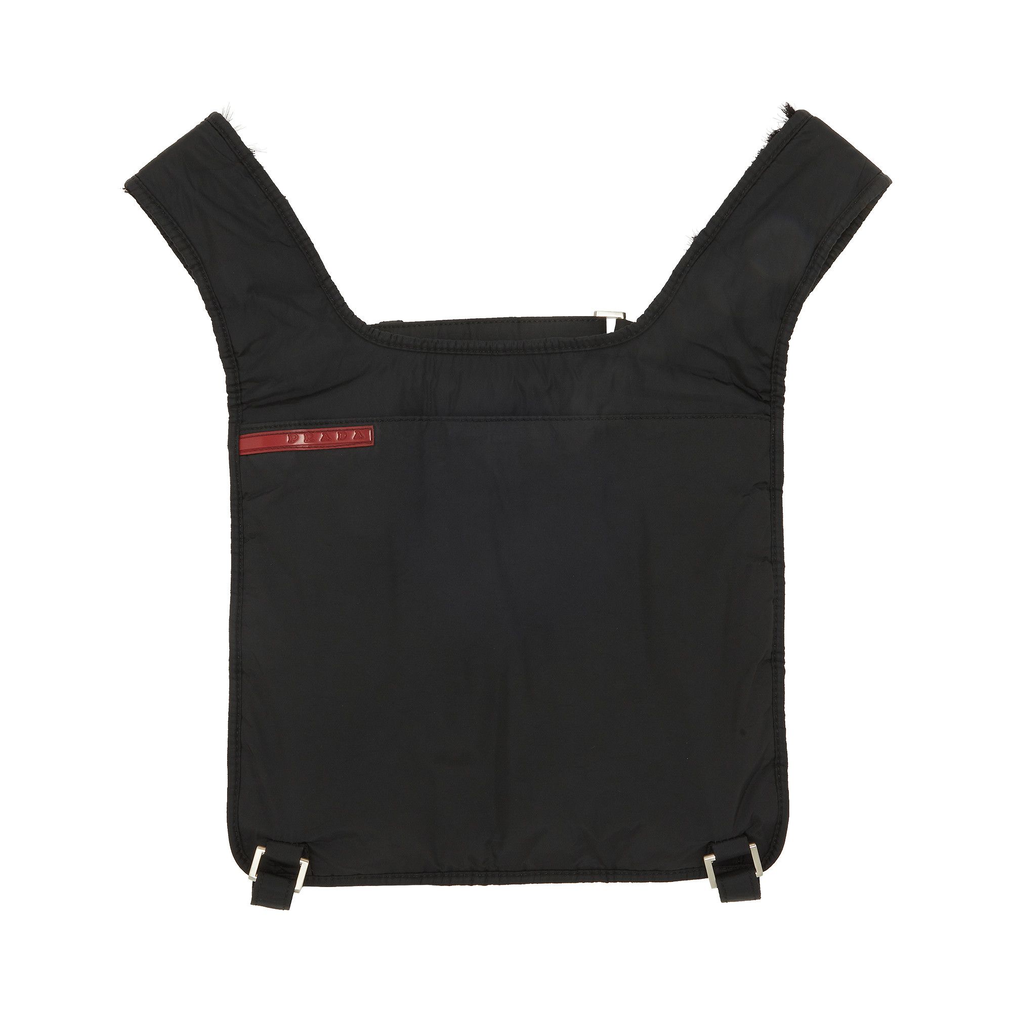 Buy Prada Reversible Goat Fur Chest Rig Bag Nero B9588 GOAT UK