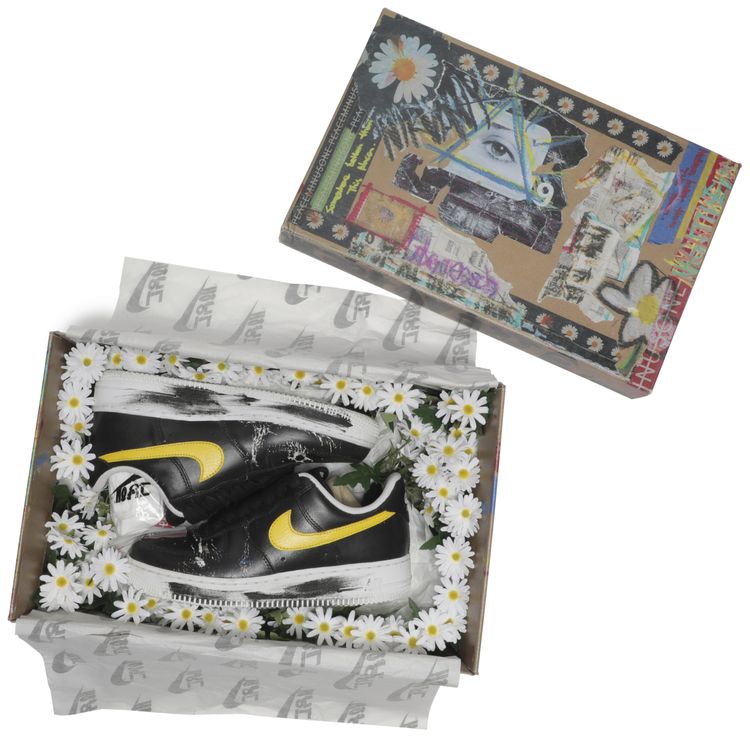 Pre Owned G Dragon x Nike Air Force 1 07 Para noise   Friends  Family From the Closet of Soo Joo Park