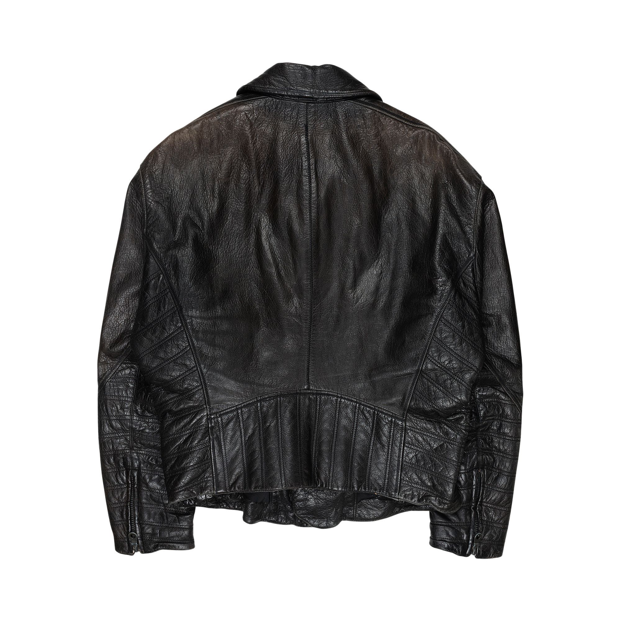 ISSEY MIYAKE ライダースジャケット Buy Vintage Issey Miyake Deer Leather Biker Jacket 'Black