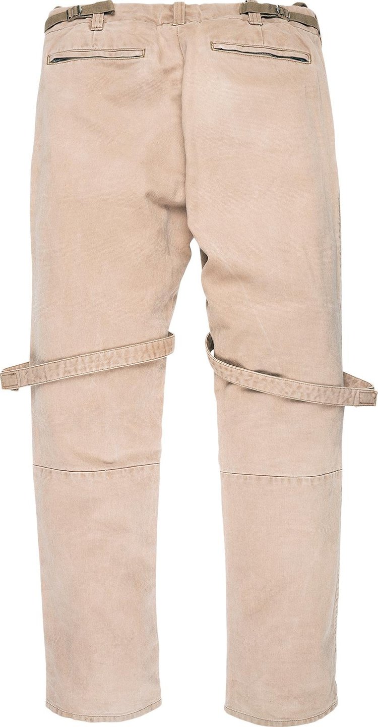 Vintage Helmut Lang Zipper Cargo Pants Cream