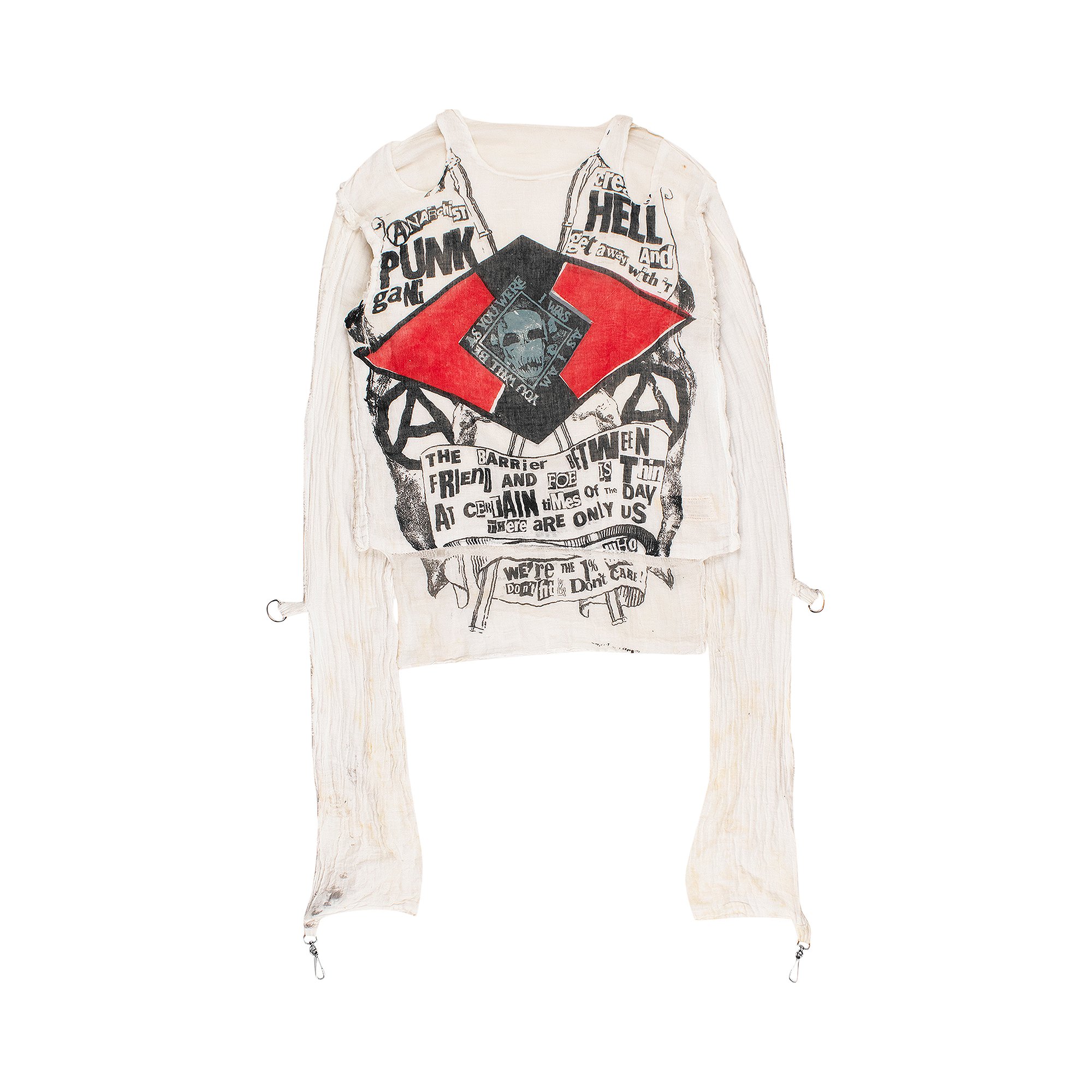Buy Vintage Vivienne Westwood Original Punk Gang Muslin Shirt