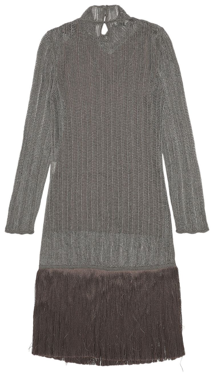 Fendi Fringed Viscose Lace Dress Taboo