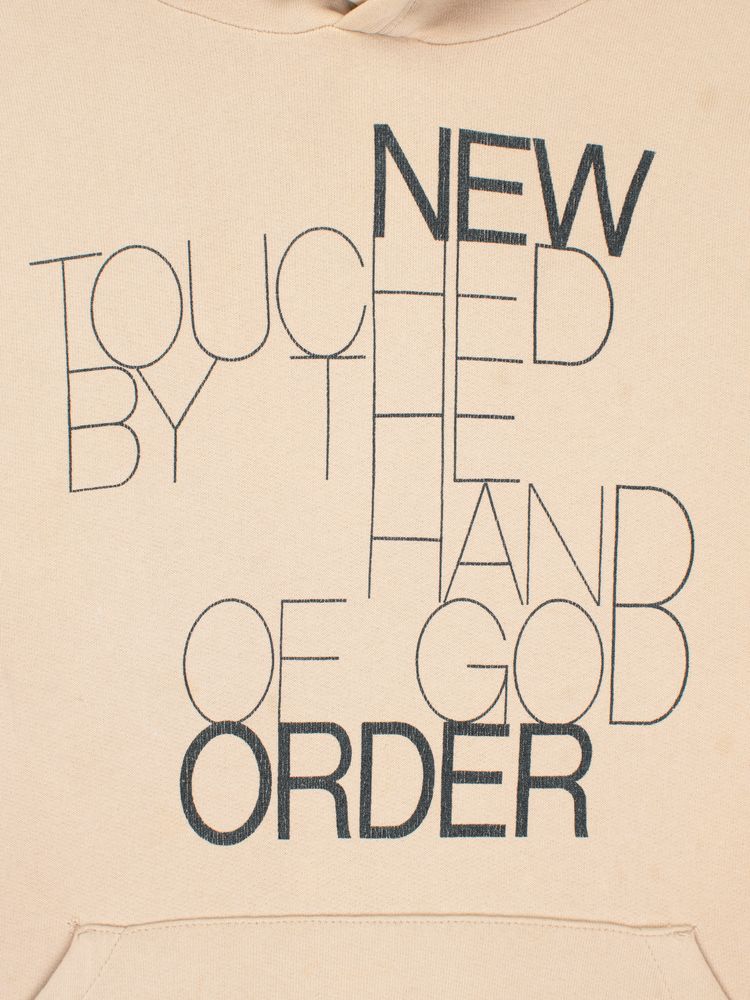 Vintage Raf Simons New Order Hoodie Cream