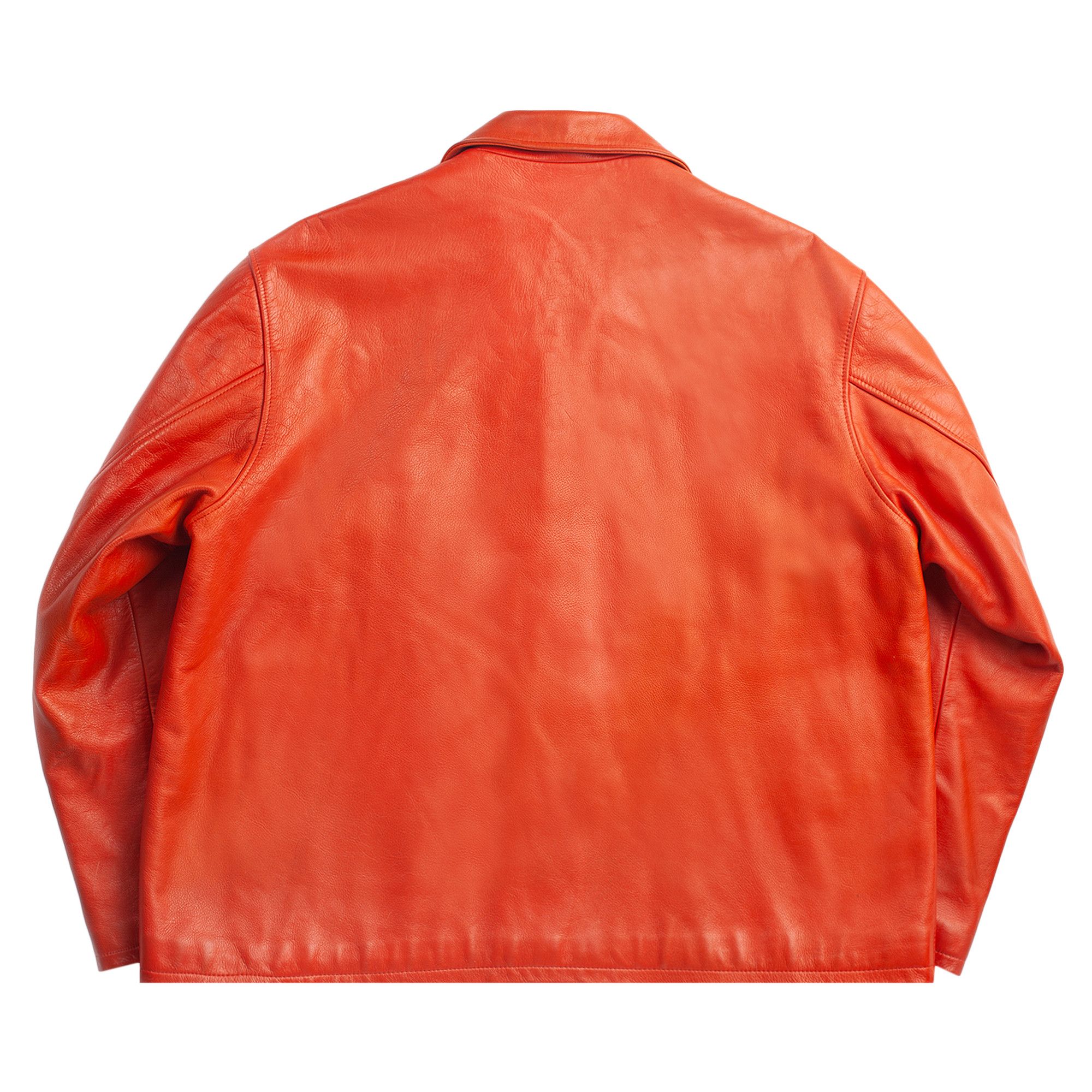 Buy Vintage Yohji Yamamoto 6.1 Leather Jacket 'Red' - 0089