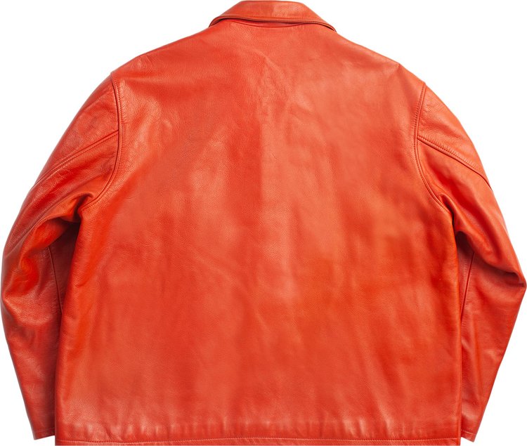 Vintage Yohji Yamamoto 61 Leather Jacket Red