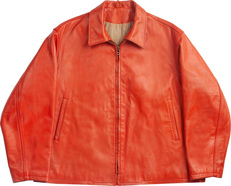 Vintage Yohji Yamamoto 6.1 Leather Jacket 'Red'