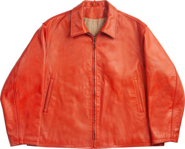 Vintage Yohji Yamamoto 61 Leather Jacket Red