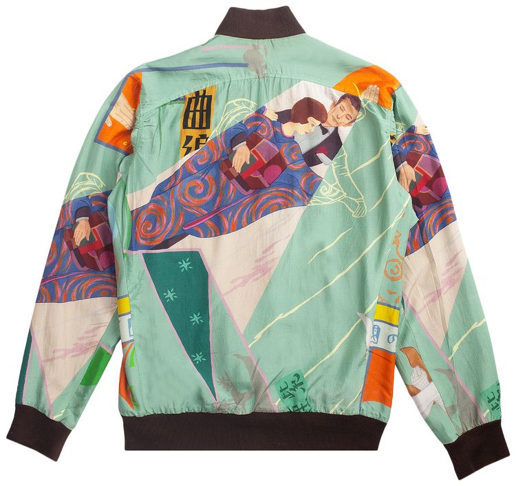Vintage Yohji Yamamoto Vintage Silk Reversible Bomber Multicolor