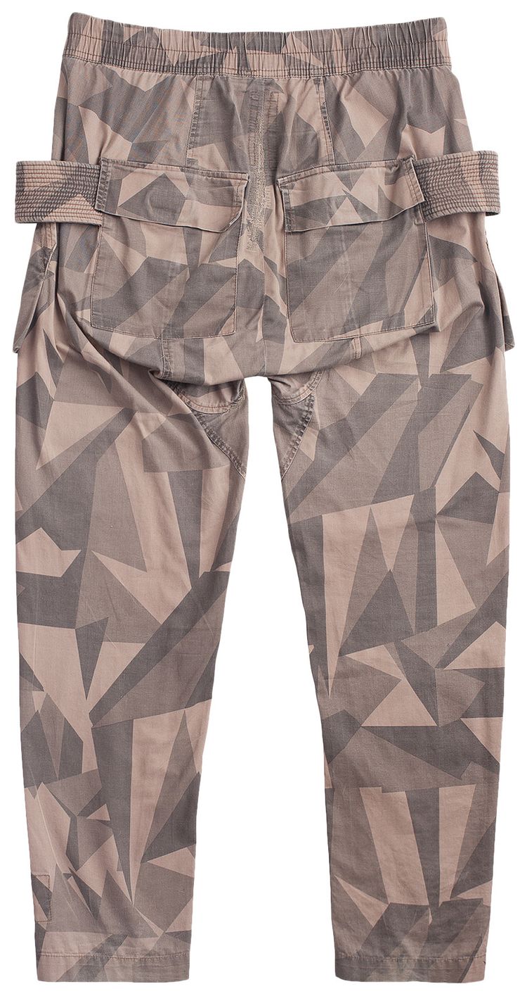 Pre Owned Rick Owens Geocamo Creatch Cargos BrownGrey