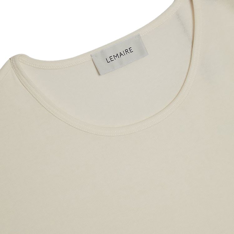 Lemaire Jersey Rib T Shirt White