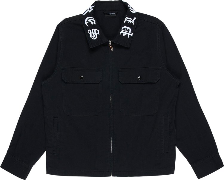Buy Pleasures Slasher Work Jacket 'Black' - P21F013 BLAC | GOAT