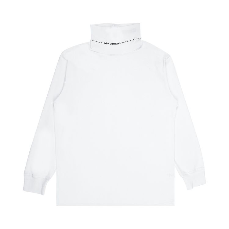 Pleasures Cut Here Turtleneck White