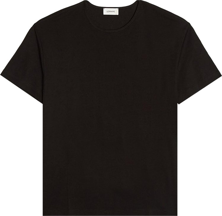 Lemaire Jersey Rib T-Shirt 'Black'