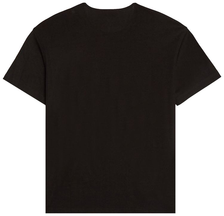 Lemaire Jersey Rib T Shirt Black