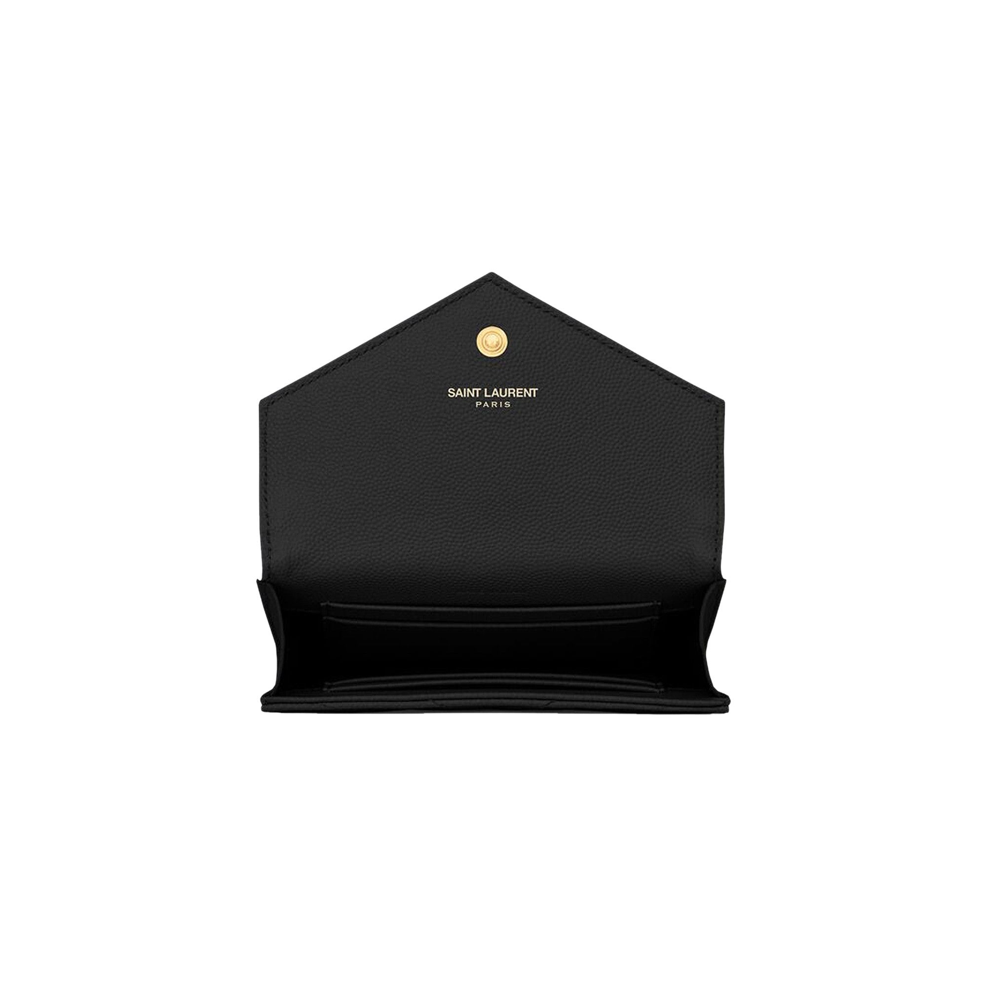 SAINT LAURENT PARIS｜HALF-LENGTH WALLETS (414404 AAA44 1 Small Envelope Wallet Dusty Grey | The Webster