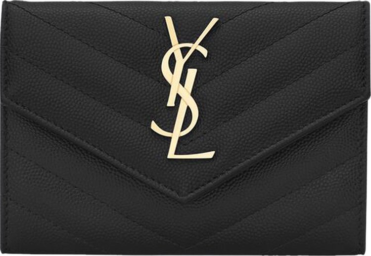 Saint Laurent Monogram Compact Wallet 'Nero'