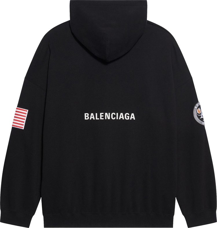 Balenciaga Boxy Hoodie BlackWhite