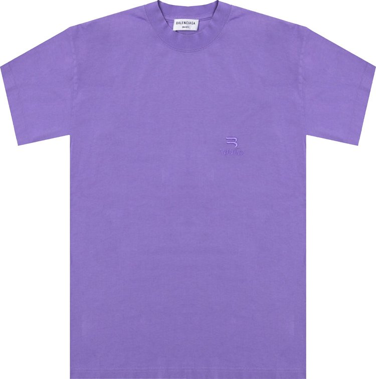 Balenciaga Medium Fit T Shirt Light Purple