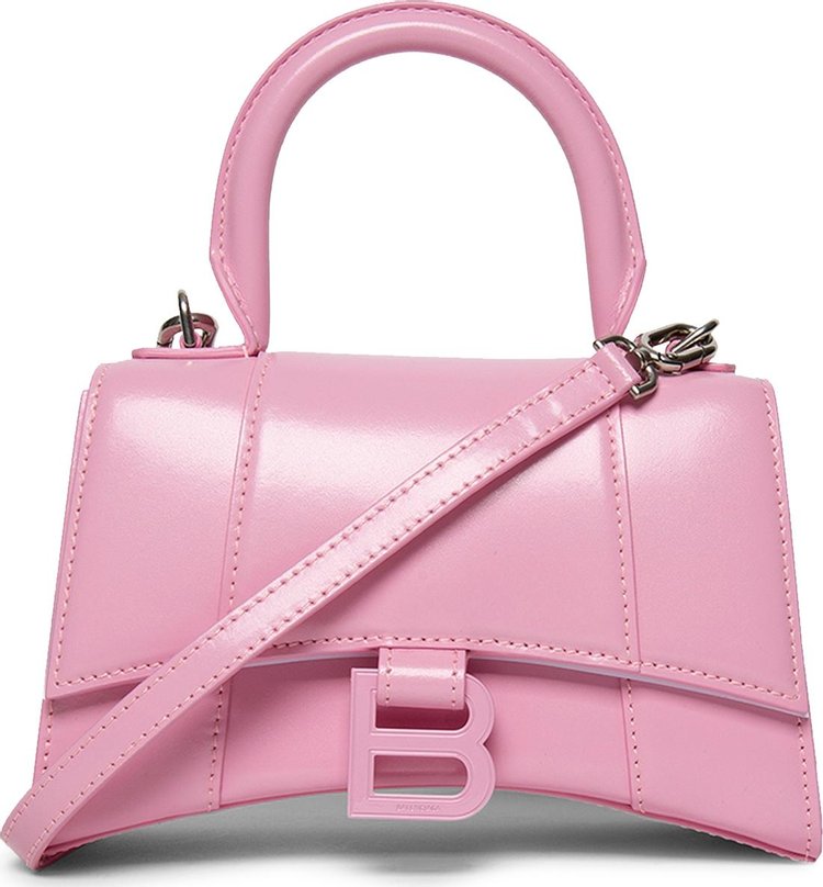 Balenciaga XS Hourglass Top Handle Bag 'Candy Pink'