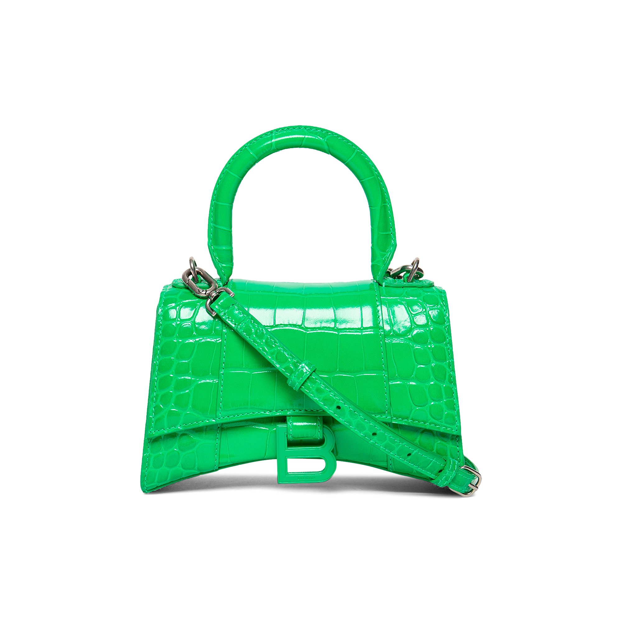 Buy Balenciaga Xs Hourglass Top Handle Bag In Green  Light Green At 45  Off  Editorialist