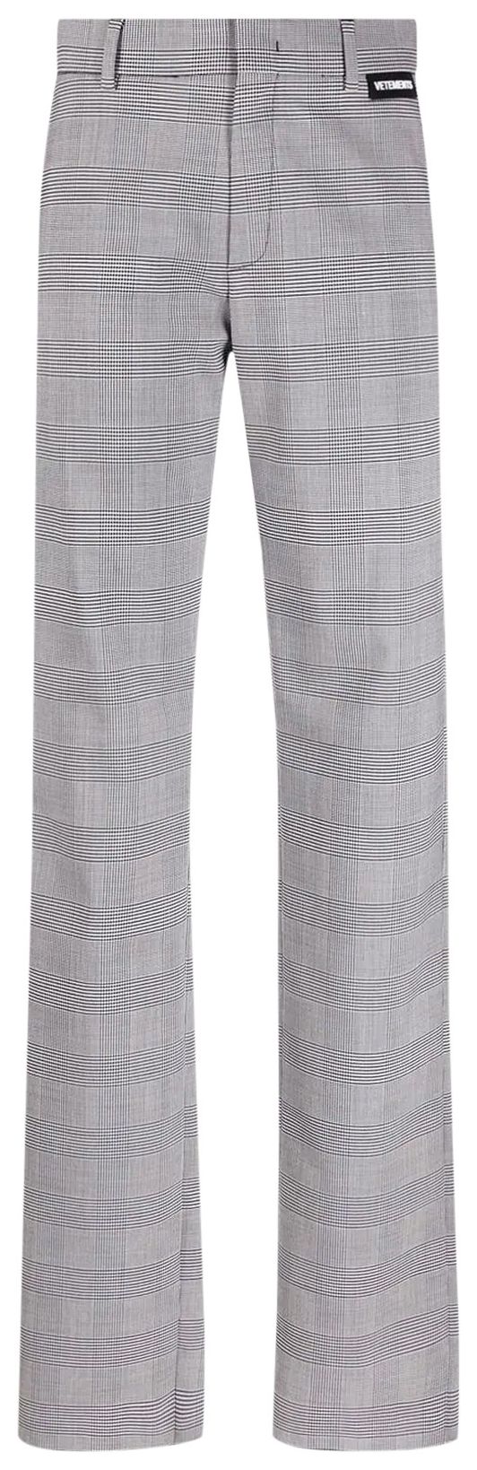 Vetements 20 Tailored Womens Pants Grey Check