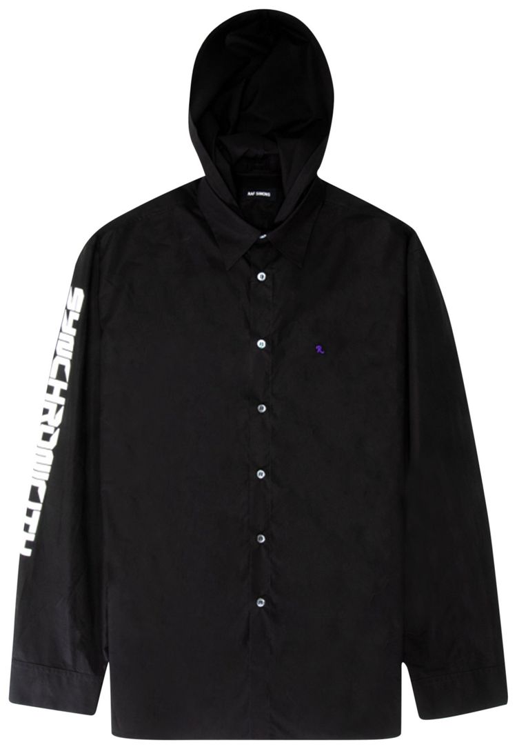 Raf Simons Hooded Overshirt Black