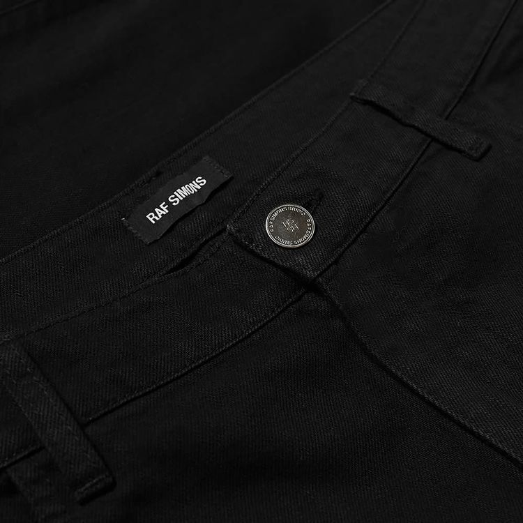 Raf Simons Slim Fit Denim Pants Black