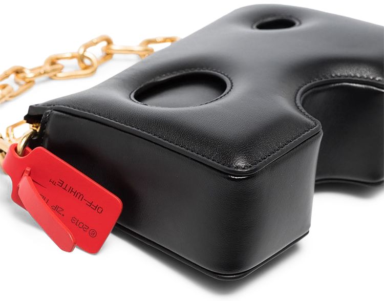 Off White Burrow Zipped Pouch 15 Black