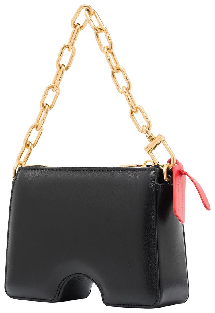 Off White Burrow Zipped Pouch 15 Black