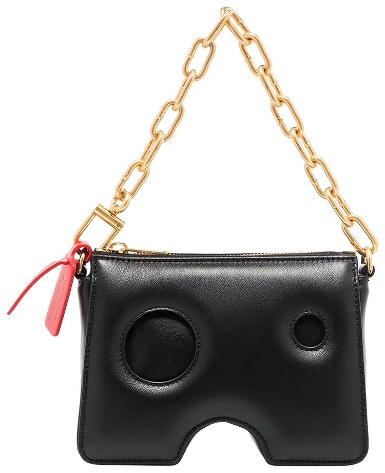 Off White Burrow Zipped Pouch 15 Black