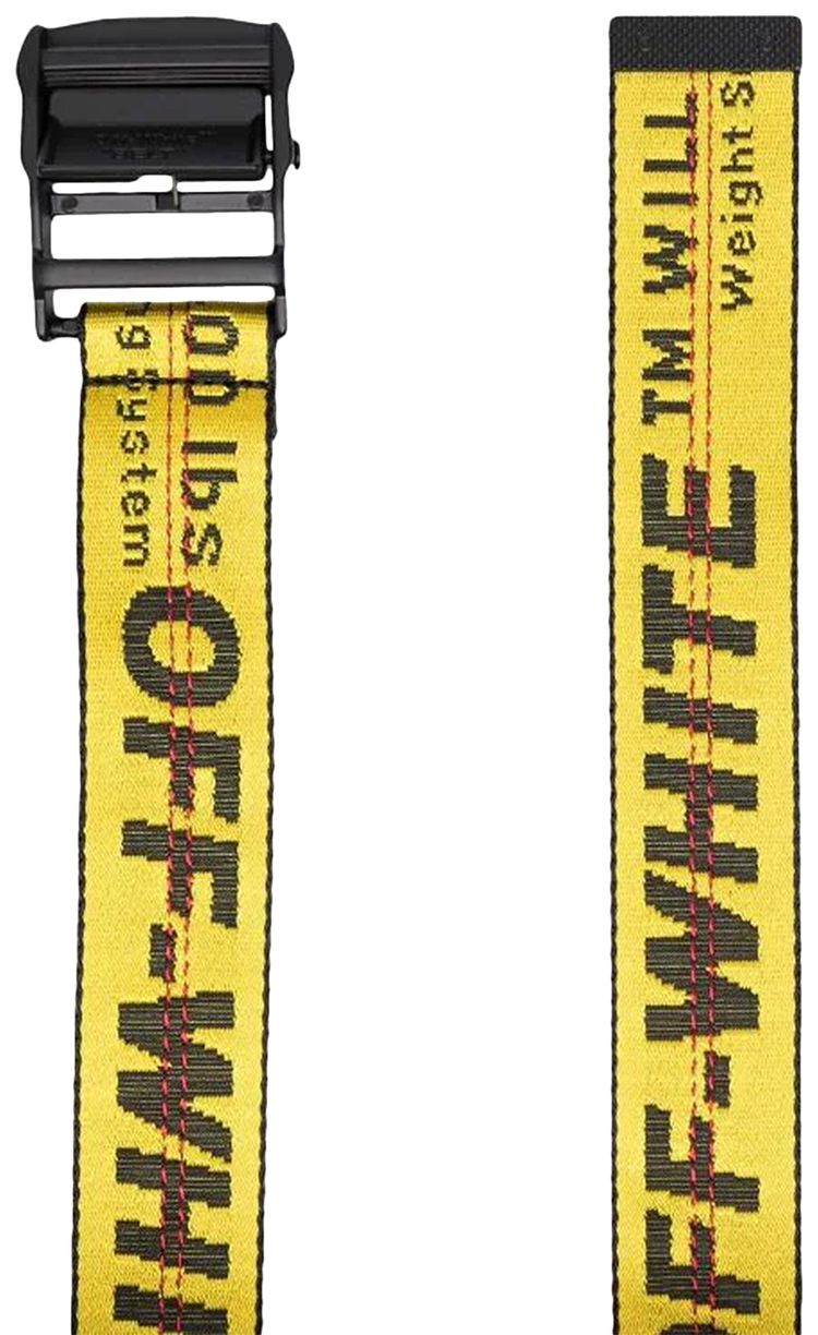 Off White Classic Industrial Belt YellowBlack