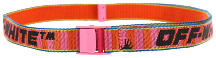 Off White New Industrial Belt RedFuchsia