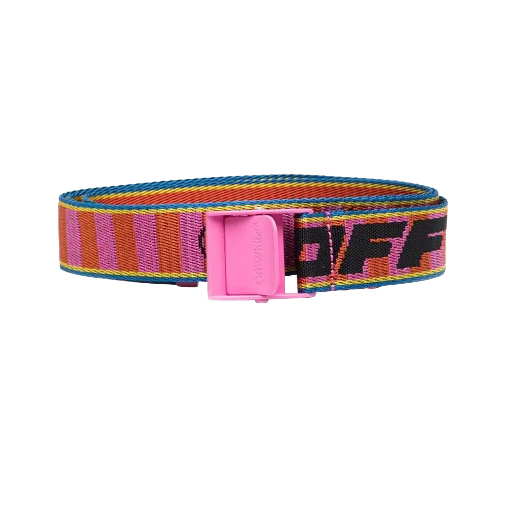 Neon pink off white belt online