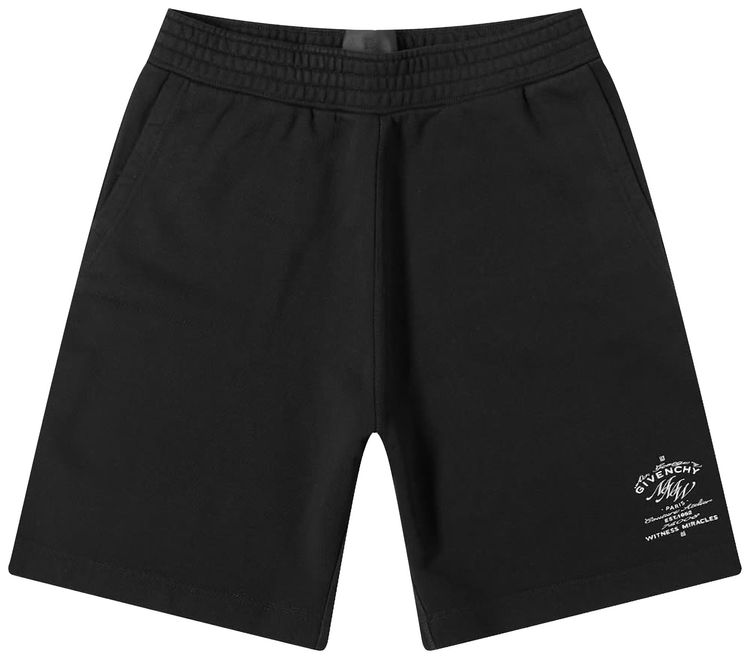 Givenchy MMW Crest Logo Sweat Short Black