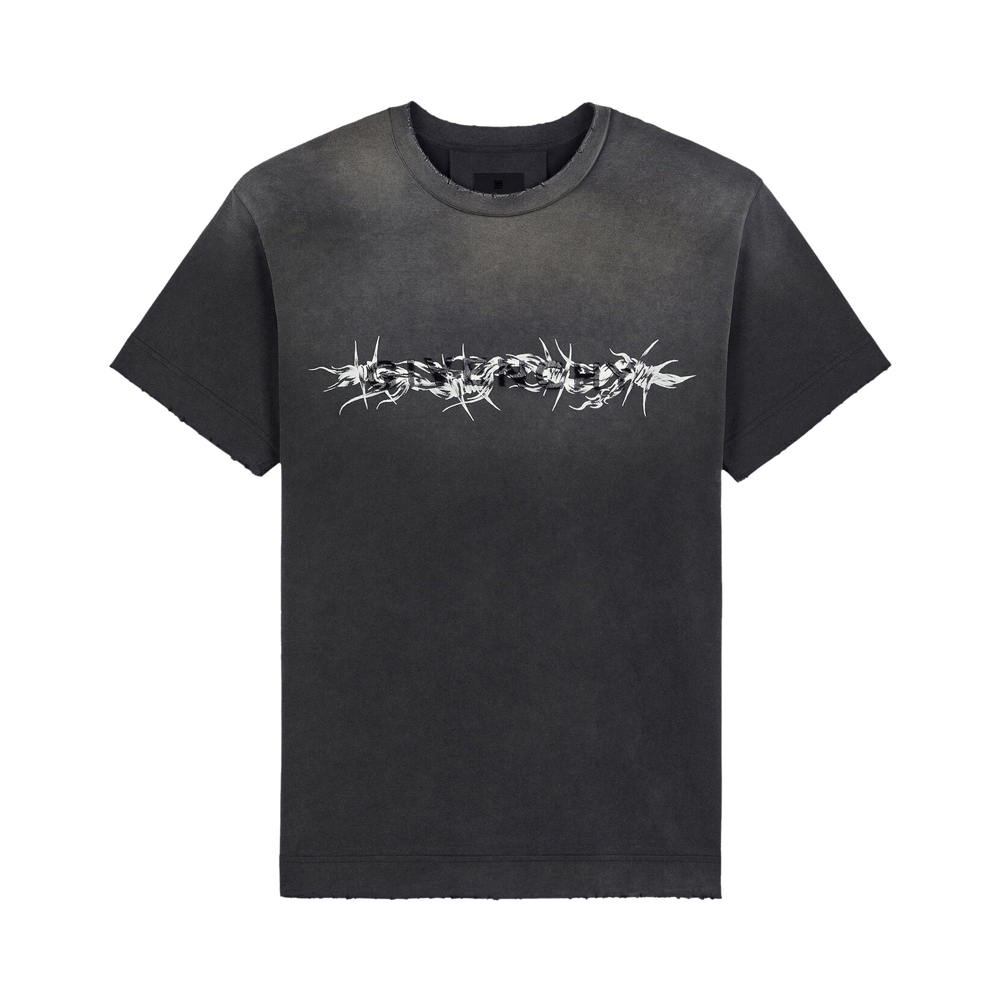 Givenchy Barbed Wire Vintage Oversized T-Shirt 'Black'