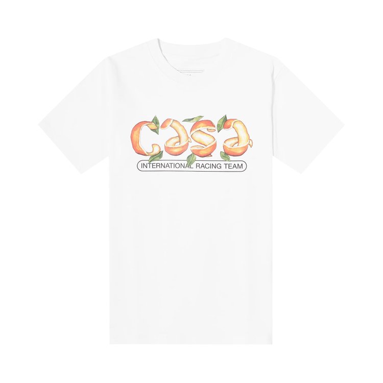 Casablanca Orange Airways Print T-Shirt