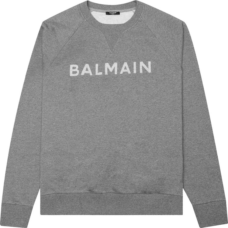 Balmain Eco Sustainable Cut Sweatshirt 'Dark Grey'