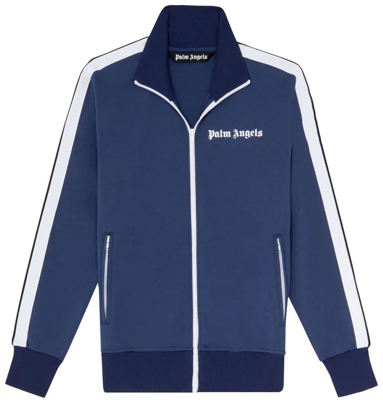 Palm Angels Classic Track Jacket Navy BlueWhite