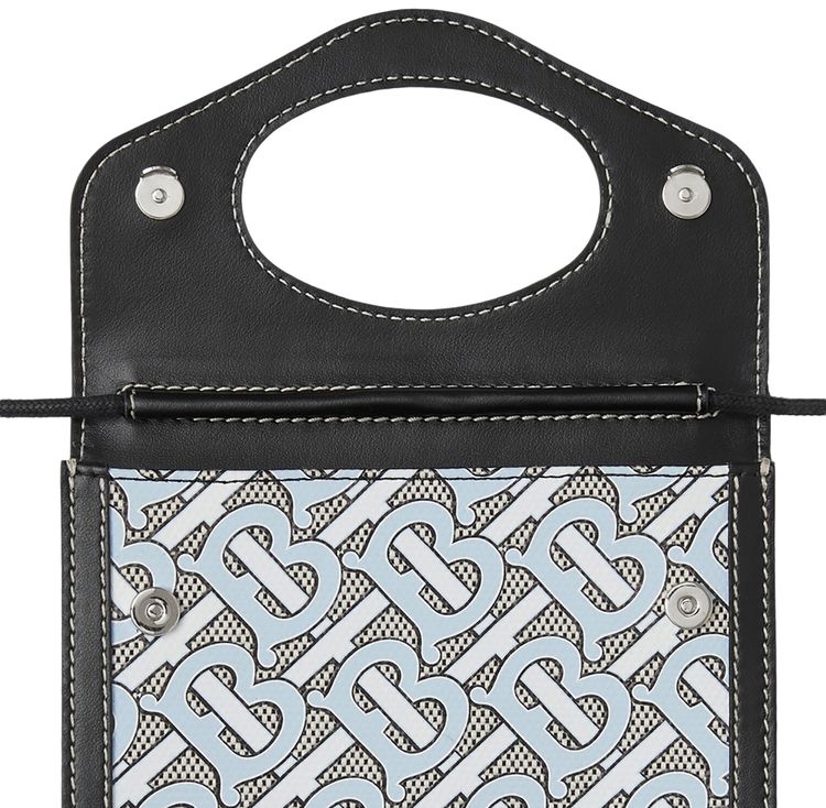 Burberry Tb Monogram Phone Pouch Baby Blue