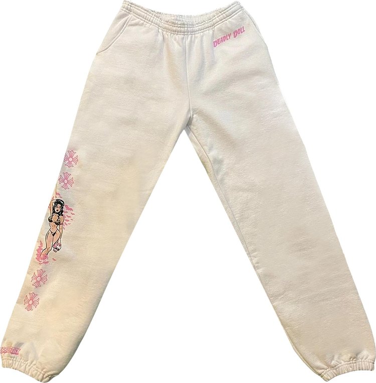 Chrome Hearts x Deadly Doll Sweatpants 'White/Pink'