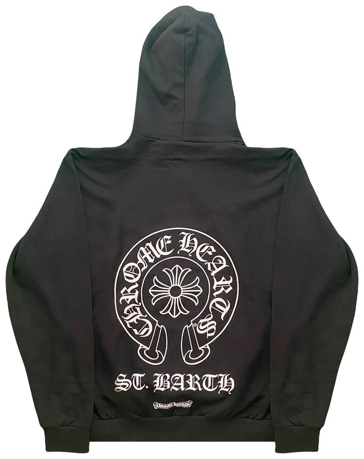 Chrome Hearts St Barth Exclusive Horseshoe Hoodie Black