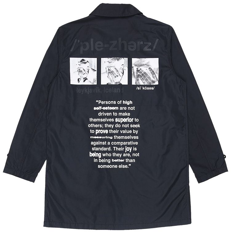 Pleasures Delusion Trench Coat Black