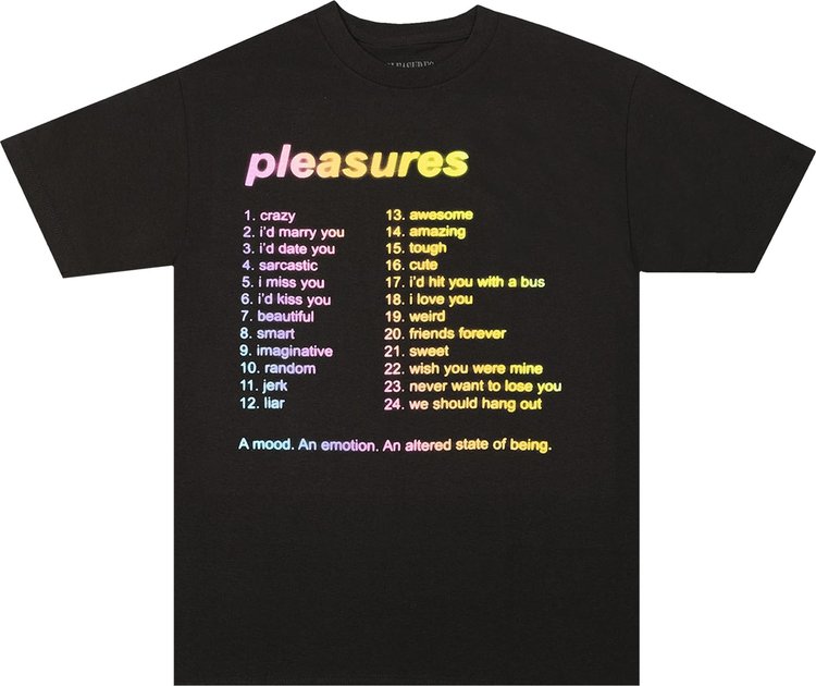 Pleasures Mood T Shirt Black