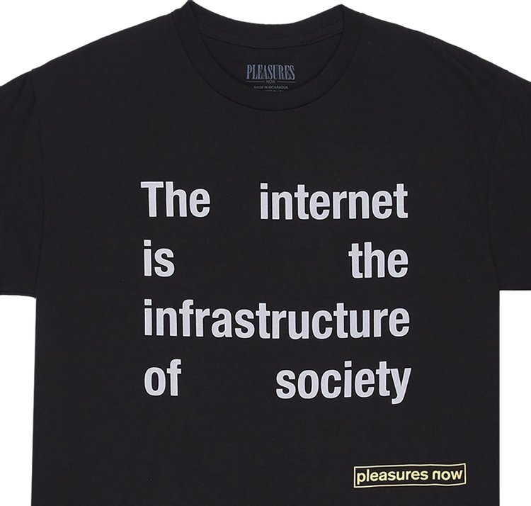 Pleasures Internet T Shirt Black