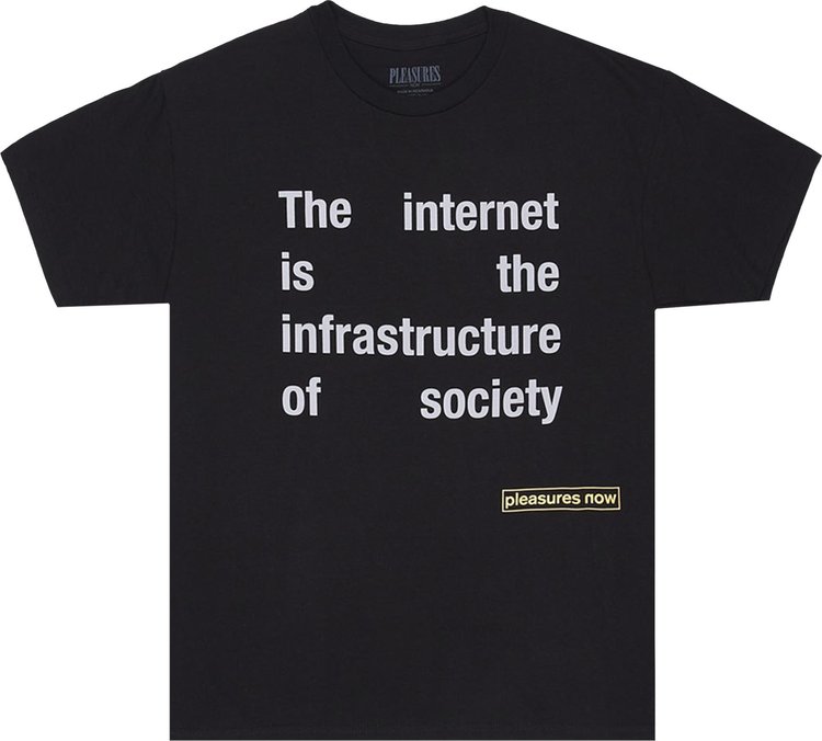 Pleasures Internet T-Shirt 'Black'