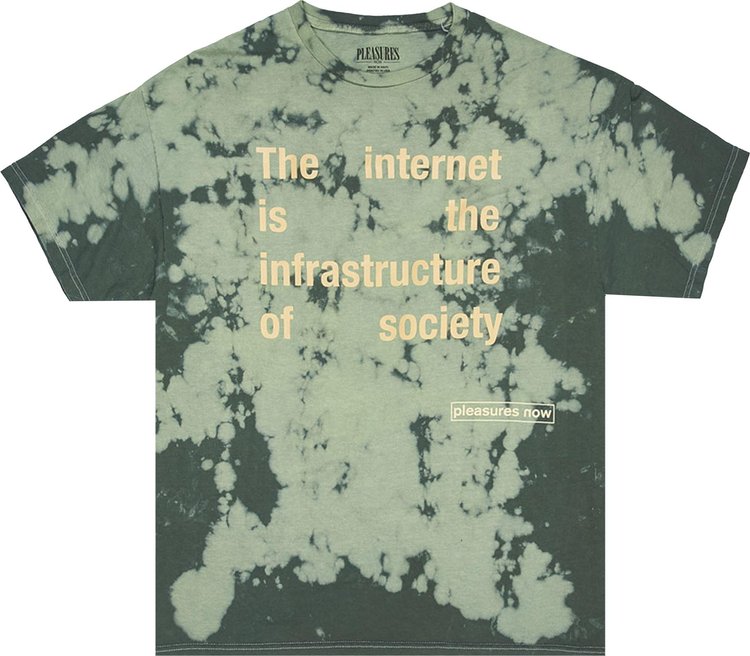 Pleasures Internet Dyed Shirt Green