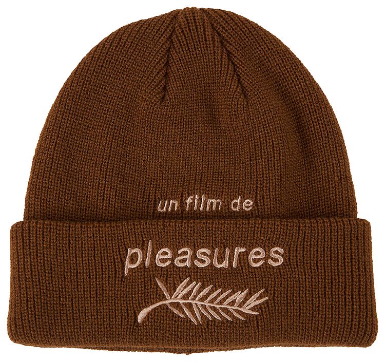 Pleasures Film Beanie Brown