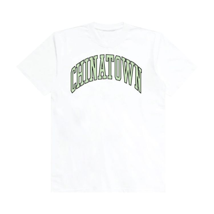 Chinatown Market Seafoam Puff Arc Tee White
