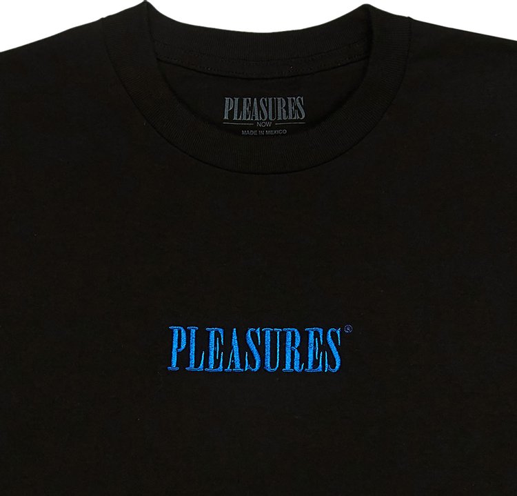 Pleasures Core Embroidered T Shirt Black