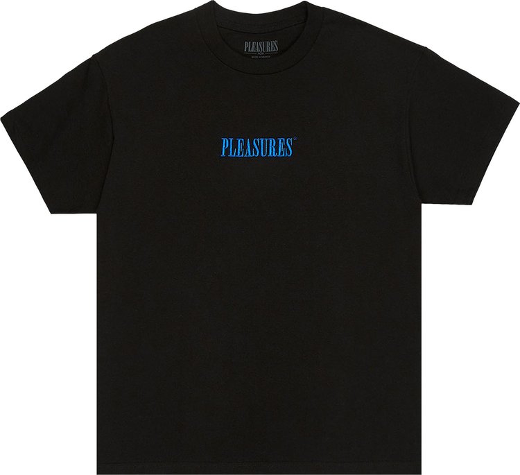 Pleasures Core Embroidered T-Shirt 'Black'
